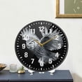 thumbnail image 4 of Yayeee Wall Clock Battery Operated 9.5" Silent Quartz Non-Ticking for Living Room Decor, Owl, 4 of 8