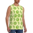 thumbnail image 2 of Pofeuu Various Lemons Print Men's Muscle T-Shirt, Sleeveless, Muscle Tank, Classic Muscle Tee Top For Men Casual Sleeveless Muscle T-Shirt Trendy Clothes-XX-Large, 2 of 7