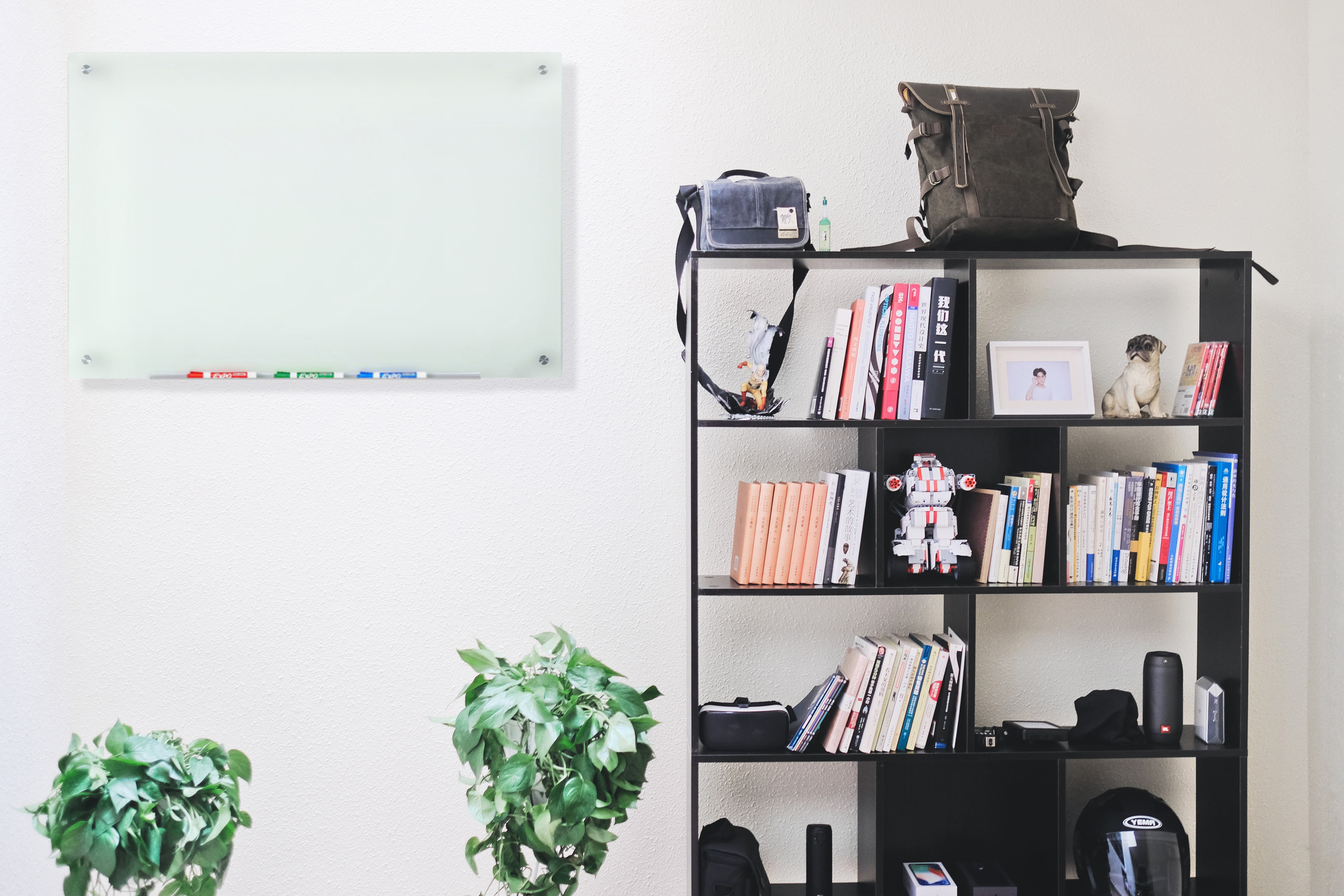 Audio-Visual Direct Frosted Glass Dry-Erase Board Set - 24" x 36" - (Non-Magnetic)