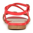 thumbnail image 4 of Journee Womens Jalia Multi Strap Flat Sandals, 4 of 10