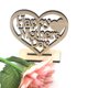 thumbnail image 5 of Adornos de madera Artesanía en forma de corazón Happy Mothers Day Woodblock Living Room Sala de vacaciones Talla de vacaciones Regalos para Mamá 2 Conjuntos Inevent HA012568-00, 5 of 7