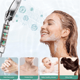 thumbnail image 5 of Filtered Shower Head with Handheld, High Pressure 9 Spray Mode Chrome Showerhead with 4 Filters, Detachable Shower Head, Water Softener Filters Beads for Hard Water - Remove Chlorine, 5 of 5