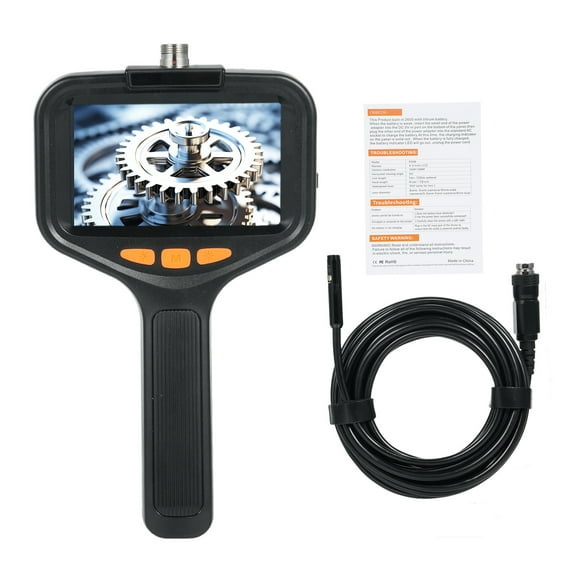 Inspection Inspection Camera Dual Lens Inspection Camera with Light 2m/6.5FT Industrial Borescope IP67 Waterproof Flexible Cable Sewer Camera 1080P HD Borescope Inspection Camera