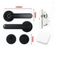 thumbnail image 2 of Door Lock, Tuya Biometric Fingerprint Smart Door Lock Password Electronic Digital Lock Keyless Entry Door Knobs lock for Bedroom Home ,Easy to Install, 2 of 7