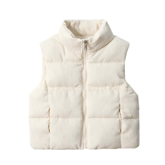 StSilkitty Boys Girls Vest Zip up Sleeveless Stand Collar Jackets Outerwear Winter Outdoor Warm Vest with Pockets