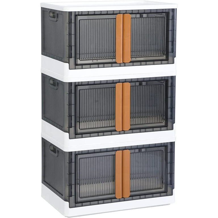 Storage Cabinet - Storage Containers, Trunk Organizer, Dorm Room  Essentials, 8.4 Gal Folding Storage Box, Stackable Organization and  Storage, Plastic