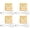 2 PCS White light + 2 PCS Warm light, variant on 4 Pcs Square LED Light Bases with Wooden Stands, USB Powered, 6 LED Bulbs, 3D Crystal Display Light, Warm Glow, Set for Acrylic, Glass, Resin Art, with Switch( Excluding crystals）