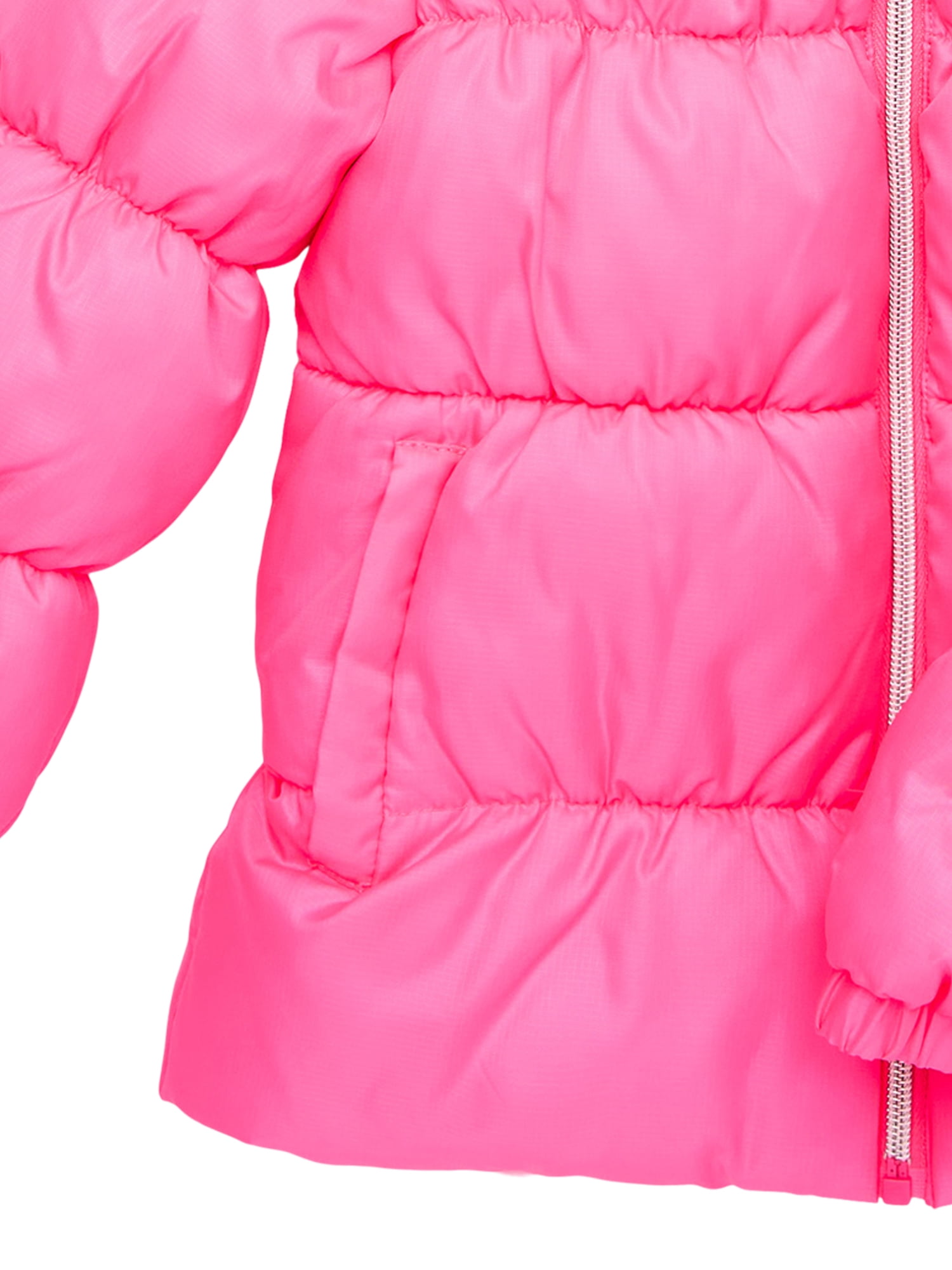 Pink Platinum Girls Hooded Ripstop Winter Puffer Coat, Sizes 4-16