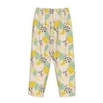 thumbnail image 5 of Xecao Lemon Leaves Women's Straight Lounge Pajama Pants: The Epitome of Relaxed Sleepwear, 5 of 9