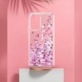 thumbnail image 6 of TJS for Samsung Galaxy A53 5G Phone Case, with Tempered Glass Screen Protector, Bling Glitter Sparkle Liquid Infused Moving Quicksand Floating Waterfall Cover (Pink), 6 of 7