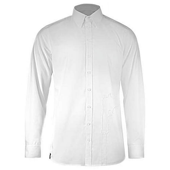 Musterbrand WHITE Hitman Dress Shirt Diplomacy, US Large