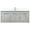 Gray, variant on 48 inch single bathroom vanity in concrete grey with backsplash