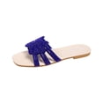 thumbnail image 1 of Sandalias Mujeres Casual Slide Sandalias Strass Bow Open Toe Flat Slides, Zapatos Planos para las Mujeres Compatibilidad Cómoda Y Elegante, 1 of 9
