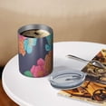 thumbnail image 3 of 12oz Coffee Tumblers Pioneer Flower Floral Print Pattern Stainless Steel Vacuum Insulated Travel Tumbler Coffee Cups Mug with Lid and Straw with Cleaning Brush for Cold & Hot Drinks, 3 of 5