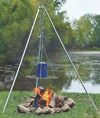 New Coghlan S 9340 Adjustable Height Galvanized Camp Fire Cooking Tripod 2757870 Tripod Stand Coghlan S Model 9340 Brand New In By Generic Walmart Com Walmart Com