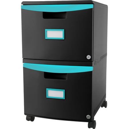 UPC: 0685442613157 | Storex CABINET 2DWR MBLE TEAL BK 61315U01C