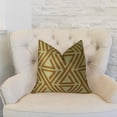 thumbnail image 3 of Plutus Brands Plutus Arrow Maze Cream and Brown Handmade Decorative Throw Pillow double sided 18" x 18" Medium, 3 of 4