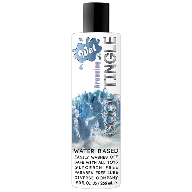 Wet Cool Tingle 9 Oz Water Based Arousal Lube Cooling Lubricant