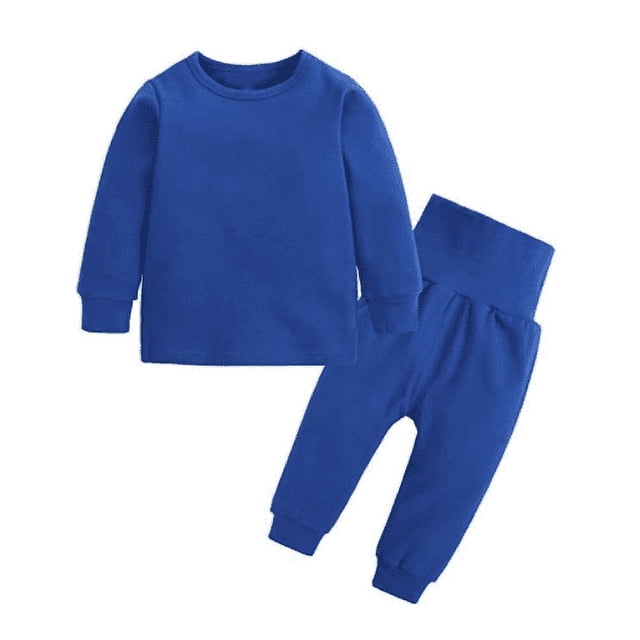Pijamas de algodón para niños y niñas, ropa interior térmica, pijamas suaves y cálidos