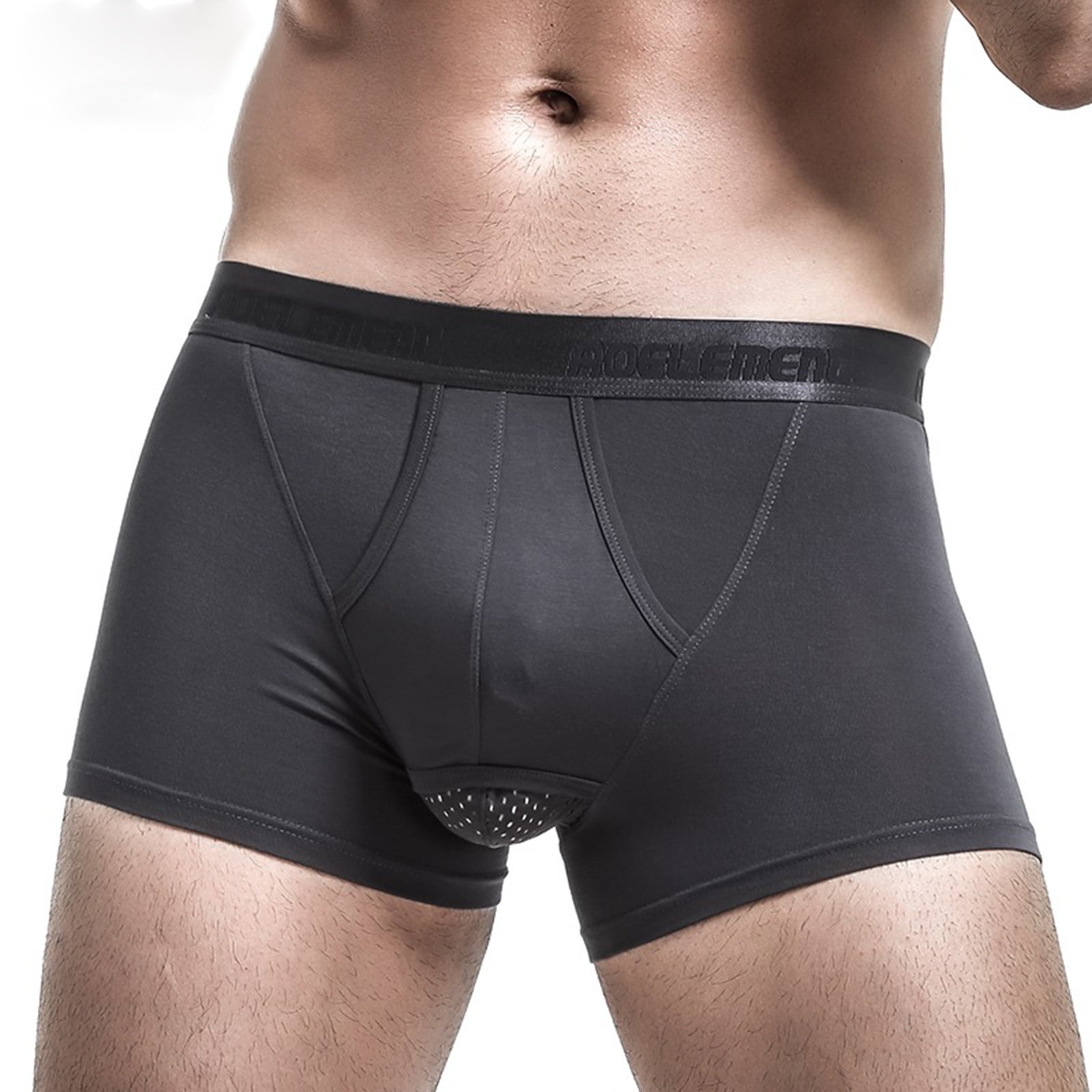 Mens Ice Silk Mesh Breathable Underwear Shorts Briefs Boxers Trunks Underpant f~ 