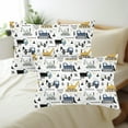 thumbnail image 5 of MIBNCE Kids Cartoon Excavator Bedding Comforter Sets for Boy and Girls,Cartoon Engineering Vehicle Bedding Set,Construction Truck Pattern Comforter Set with 2 Pillowcases,Twin Size,Style A, 5 of 7
