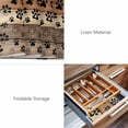 thumbnail image 6 of Placemats Set of 6, Brown Beige Woven Placemat, Linen Place Mats for Kitchen/Dining Tables, Rustic Farmhouse Dog Paw Vintage Washable Table Mats for Party, 6 of 8