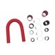 thumbnail image 2 of Manguera del radiador del coche,Kit de manguera de radiador de acero inoxidable de 36 pulgadas,Kit de manguera flexible de acero inoxidable de 36 pulgadas resistente,Repuesto profesional rojo, 2 of 8