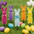 thumbnail image 2 of JHEHF Easter Bunnies Flocked Decorations Garden Stakes 13.77 Inch Easter Rabbit Yard Signs Rustic Farmhouse Holiday Decor for Spring Home Walkway Front Yard Party Supplies, 2 of 8
