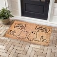 thumbnail image 5 of Halloween Doormat Coir Ghost Welcome Doormat Funny Halloween Boo Door Mat with Anti- Rubber Non Floor Mat for Indoor Front Door Entrance Decor - A, 5 of 8