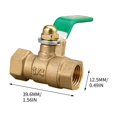 thumbnail image 2 of RKSTN Water valve Brass With Thickened Threads For Plumbing Applications, 2 of 6