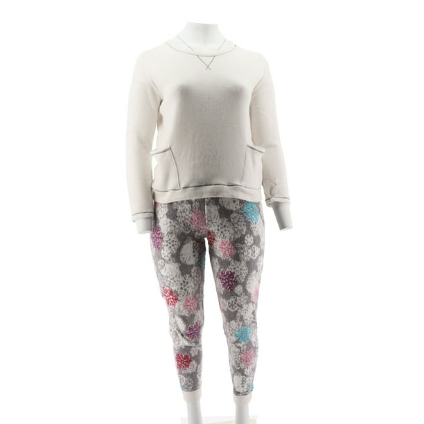 cuddl duds regular fleecewear stretch jogger pajama set
