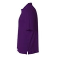 thumbnail image 3 of A4 Solid Interlock Polo For Men in Purple | N3261, 3 of 3