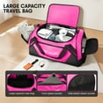 thumbnail image 2 of 22" Travel Duffle Bag with Shoe Compartment, Carry-on Overnight Bag for Gym Sport Travel,Pink - LX238, 2 of 7