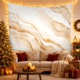 thumbnail image 3 of Abstract Marble Waves with Metallic Gold Veins, Calming Abstract Style for Art Lovers, Modern Wall Decor Housewarming Gift, Tapestry Wall Hanging for Bedroom and Living Room, 3 of 7