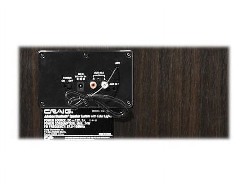 CRAIG CHT935BT JUKEBOX SPEAKER SYSTEM WITH COLOR CHANGING