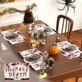 thumbnail image 1 of TIMIFIS Linen Placemat Halloween Graffiti Printing Placemat New Red Letter Linen Table Mat Border Home Table Decoration Insulation Mat Placemats Kitchen Gadgets, 1 of 5