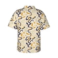 thumbnail image 3 of Goofa Snake And Floral Hawaiian Shirt for Men, Unisex Summer Beach Casual Short Sleeve Button Down Shirts,Aloha Tropical Floral print shirt-, 3 of 9