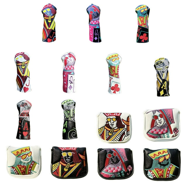 Langgg Fashionable Protective Cover Waterproof Head Cover Patterns Fashionable Elegant Gift Cover And Club In Style Cover White square Q