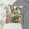 thumbnail image 2 of Awypu  Easter Bunny Throw Pillow Covers Rabbit Floral Spring Decorative Pillows for Couch Sofa Garden Patio Spring Decor, 2 of 5