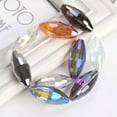 thumbnail image 3 of U8MO 5pcs 36x16mm Big Rugby Oval Faceted Crystal Glass Charm Loose Beads For Jewelry-rye Blue, 3 of 5