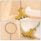 thumbnail image 5 of GOOHOCHY 2 llaveros de metal con forma de patín, adorables llaveros colgantes para bolso o monedero., 5 of 8