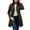 Army Green, variant on SwiftWear Women's Classic Double-Breasted Trench Coat Notch Lapel Mid-Length Jacket with Button Cuffs, Casual Outerwear for Fall Spring