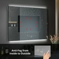 thumbnail image 6 of Lexora LS4832LEDMC 32 x 48 in. Savera LED Medicine Cabinet with Defogger, Black, 6 of 6
