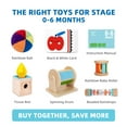 thumbnail image 2 of TOOKYLAND Early Learning Toy Bundle - 6 in 1 Box Educational Montessori Play Set; Wooden Baby Toys 0-6 Months Old, 2 of 9