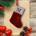 thumbnail image 6 of PONPRNGY 1Pc Red Glitter Christmas Stockings Sparkling Christmas Stocking Sock Xmas Party Winter Decor Candy Bag Family Holiday Gift, 6 of 6