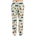 thumbnail image 2 of LazyOne Pajama Pants for Men, Male Pajamas, Happy Camper, Light Grey, Medium, 2 of 7
