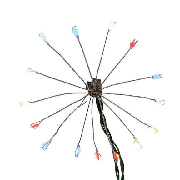 Kurt Adler AD1014M 75-Light Cluster Burst Superbright LED Light Set with Wire, Multi Color & Green
