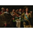 thumbnail image 3 of Gregorius Oosterlinck 24x18 Black Modern Framed Museum Art Print Titled - The Five Senses (circa 1660), 3 of 5