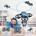 thumbnail image 3 of Kids Mini Drone, Manual Remote Control Quadcopter with 3 Batteries, Longer Flight Time, Altitude Hold, Headless Mode, Throw GO, 3D Flip, 3 of 5