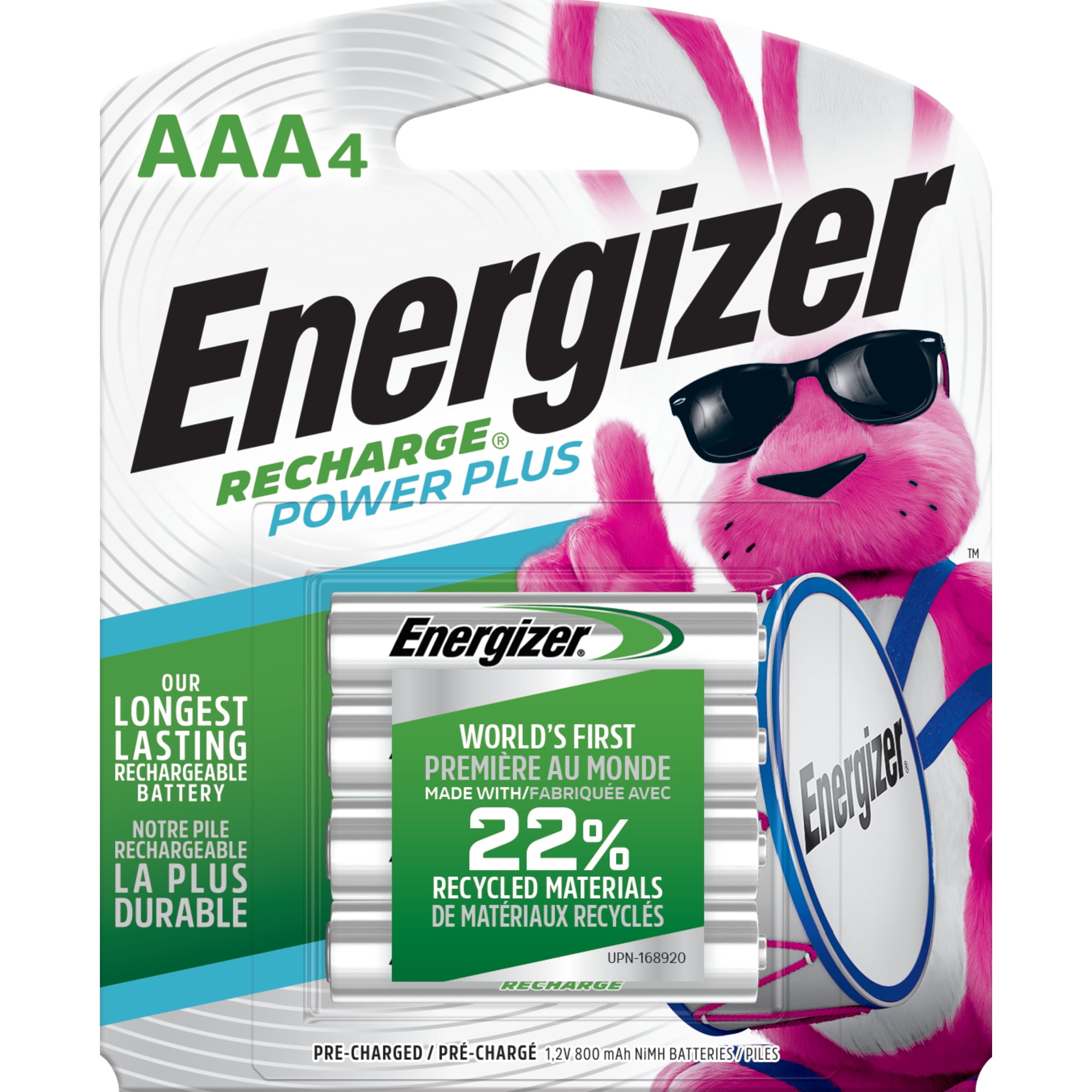 (3 pack) Energizer Rechargeable AAA Batteries (4 Pack) 800 mAh Triple A Batteries